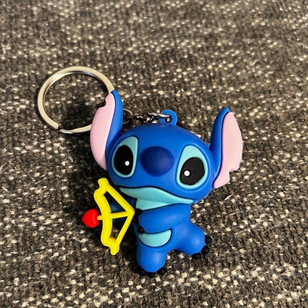 Stitch Cupid Arrow 2.5” Keychain